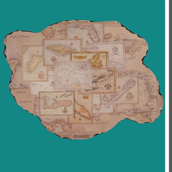 Original vintage map artwork